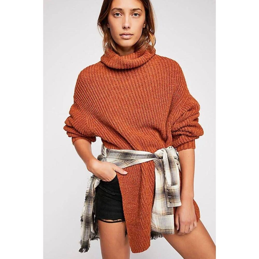 Free People Burnt Orange Sweater